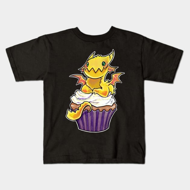 Cupcake dragon vanilla sunshine Kids T-Shirt by BiancaRomanStumpff